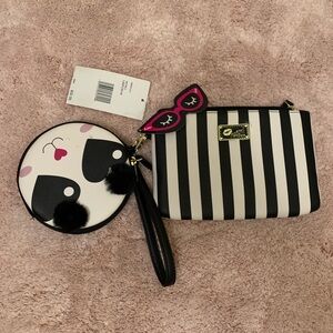 Betsey Johnson clutch with coin purse